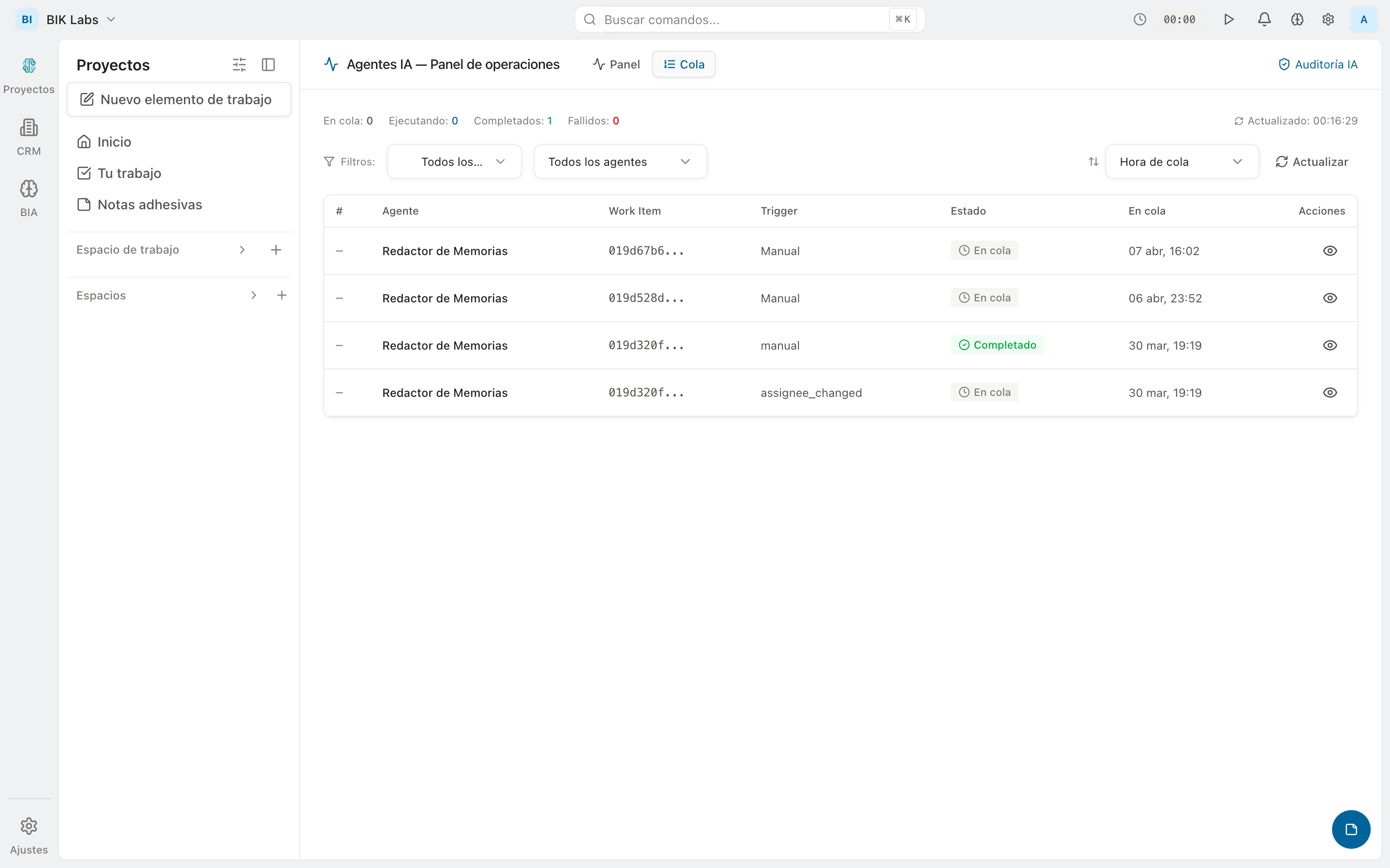 Cost tracking — Tokens, runs, budgets