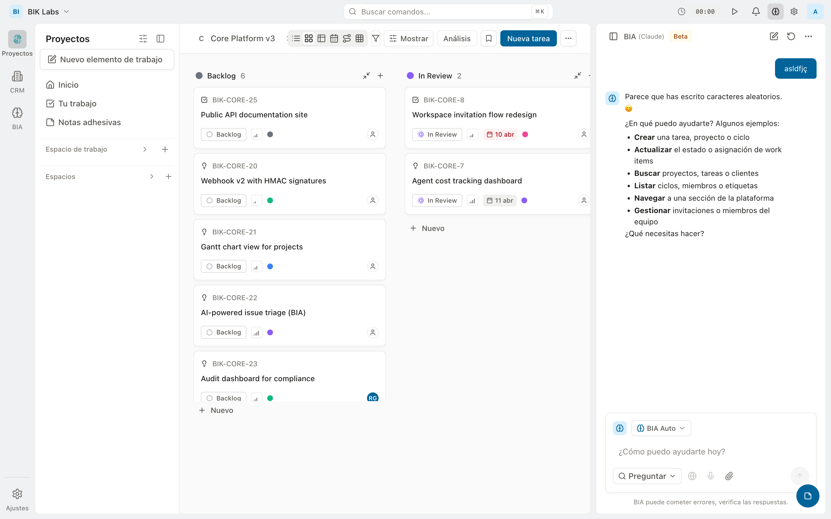 BIA — Ask your workspace anything