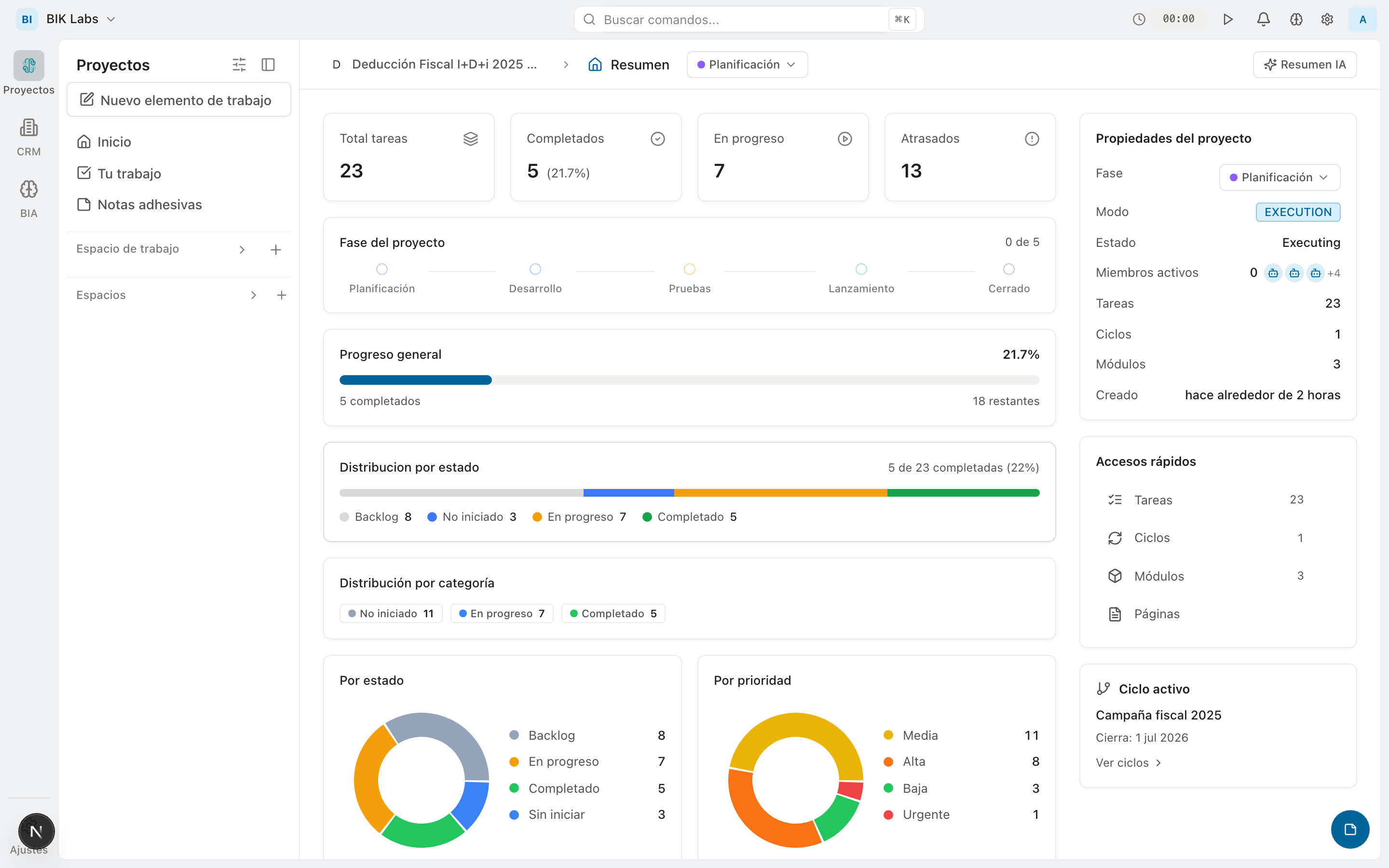 One space per client, zero confusion