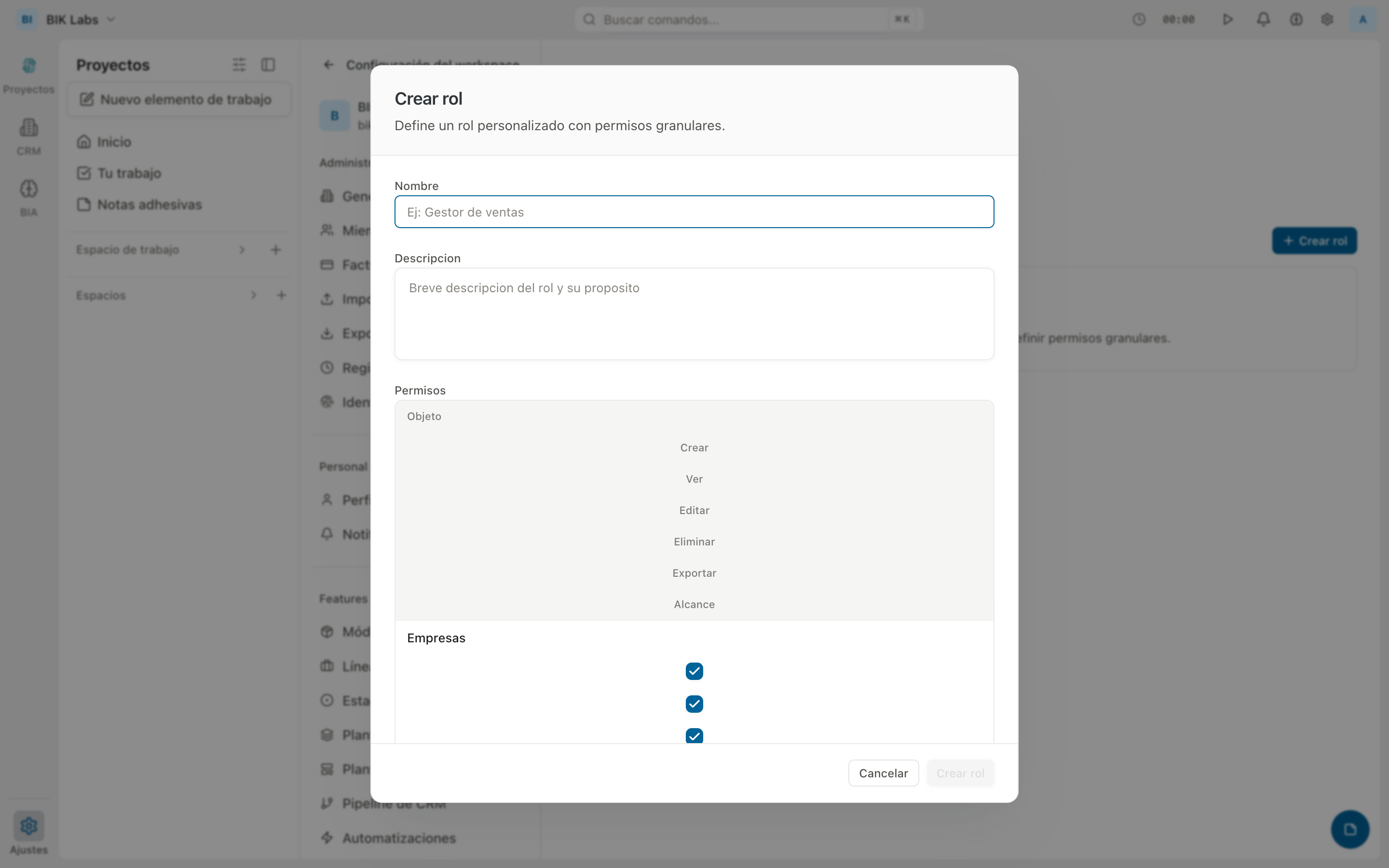 RBAC permissions